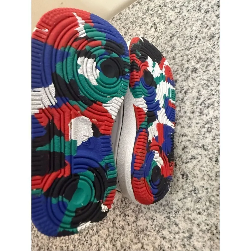 Nike Air Force 1 Melted Crayon Baby Shoes Toddler Sneakers 5C CU4635